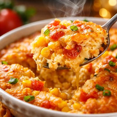 Image of Corn and Tomato Spoonbread