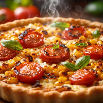Image of Corn and Tomatoes Tart