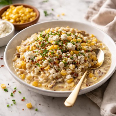 Image of Corn and Wild Rice Pudding