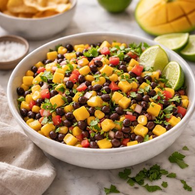 Image of Corn Black Bean and Mango Salsa