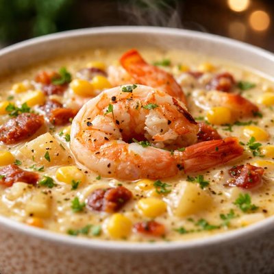 Image of Corn Chowder with Shrimp