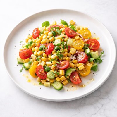 Image of Corn Cucumber and Tomato Toss