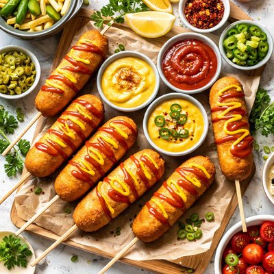 Image of Corn Dogs and Dippers