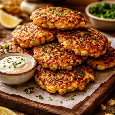 Image of Corn Fritters with Chives