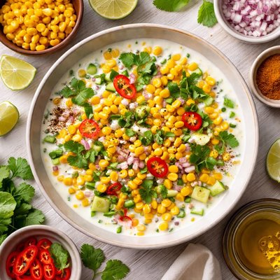 Image of Corn in Yogurt