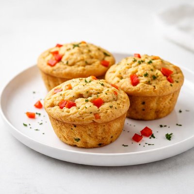 Image of Corn Muffins with Sweet Red Peppers