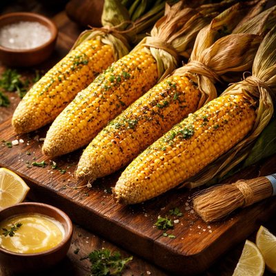 Image of Corn on the Cob in Husk