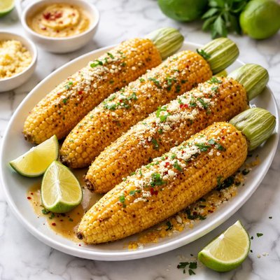 Image of Corn on the Cob with Brown Butter and Lime