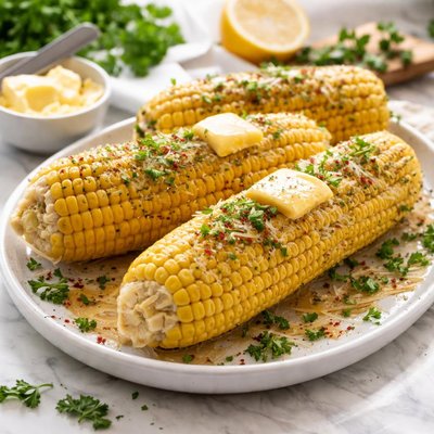 Image of Corn on the Cob with Butter