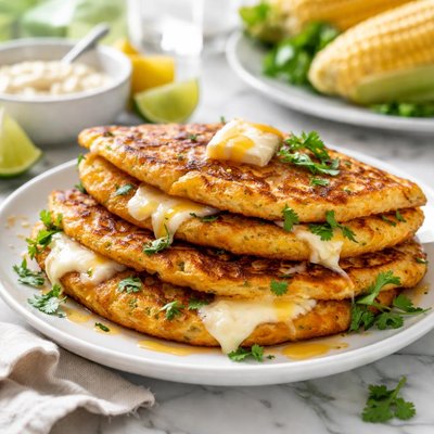 Image of Corn Pancakes with Cheese or Cachapas De Carabobo