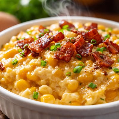 Image of Corn Pudding with Bacon
