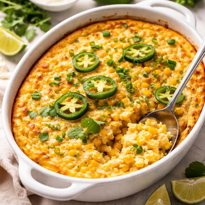 Image of Corn Pudding with Jalapeno