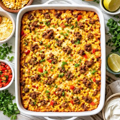 Image of Corn Sausage Casserole