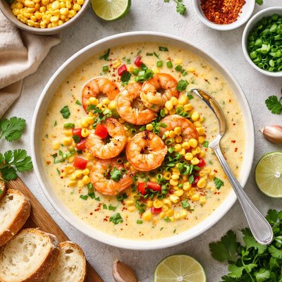 Image of Corn Soup with Shrimp