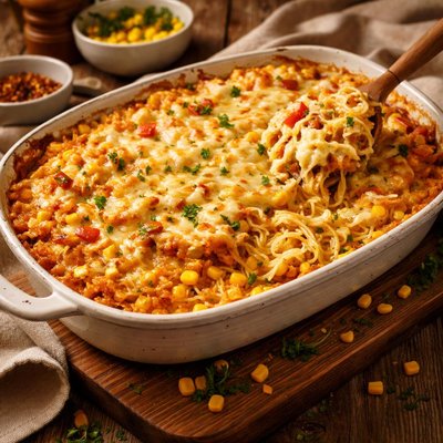 Image of Corn Spaghetti Casserole