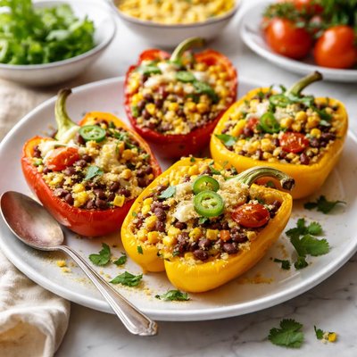 Image of Corn Stuffed Bell Peppers