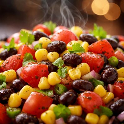 Image of Corn Tomato and Black Bean Salad