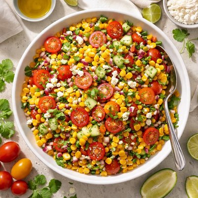 Image of Corn Tomato Cucumber Salad