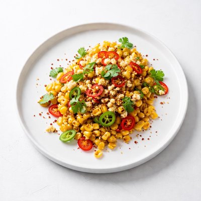 Image of Corn with Chile Peppers