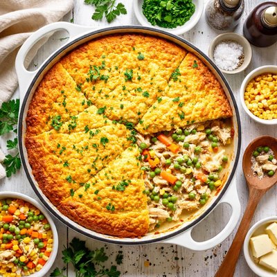 Image of Cornbread Chicken Pot Pie