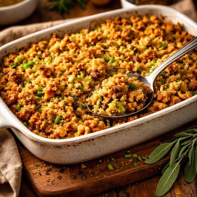 Image of Cornbread Dressing Oklahoma Style