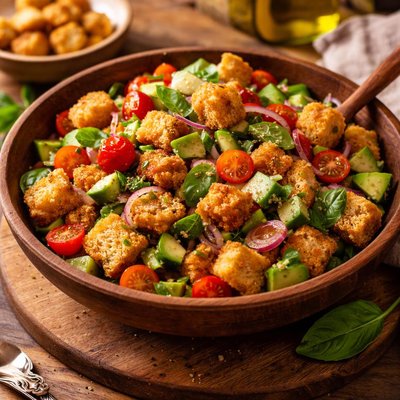 Image of Cornbread Panzanella Salad