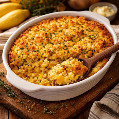 Image of Cornbread Squash Casserole