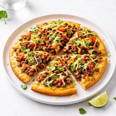 Image of Cornbread Taco Pizza