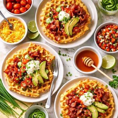 Image of Cornbread Waffles or Pancakes