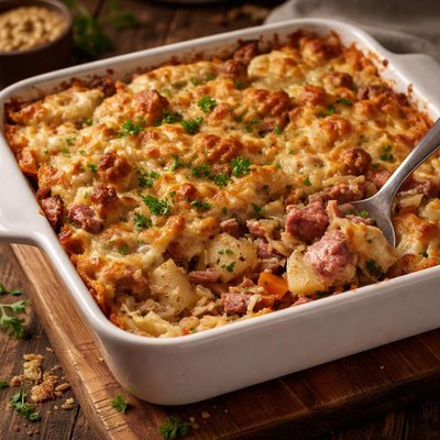 Image of Corned Beef and Cabbage Bake
