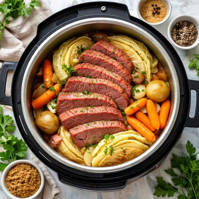 Image of Corned Beef and Cabbage Pressure Cooker