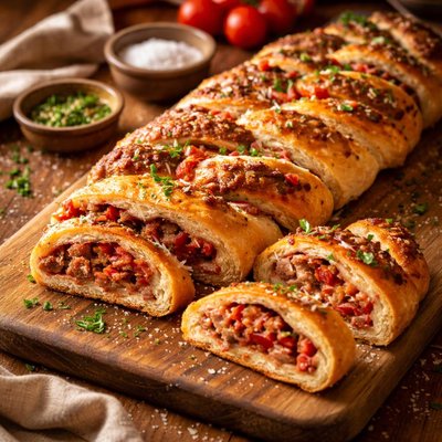 Image of Corned Beef and Tomato Twist
