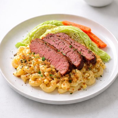 Image of Corned Beef Cabbage and Macaroni Casserole