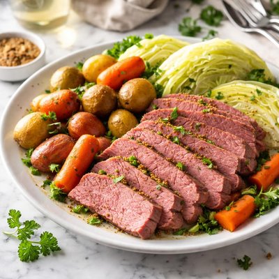 Image of Corned Beef Cabbage Easy Style