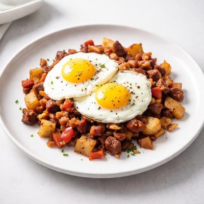 Image of Corned Beef Hash and Eggs
