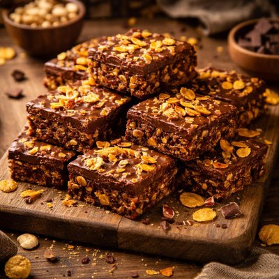 Image of Cornflake Choc Nut Slice