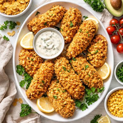 Image of Cornflake Crusted Baked Chicken