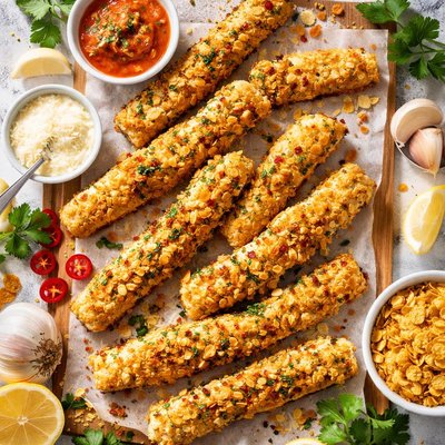 Image of Cornflake Garlic Sticks