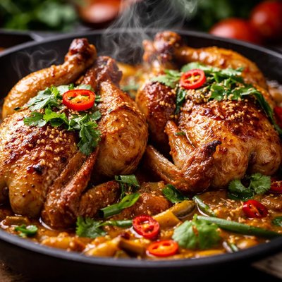 Image of Cornish Game Hens Oriental Curried