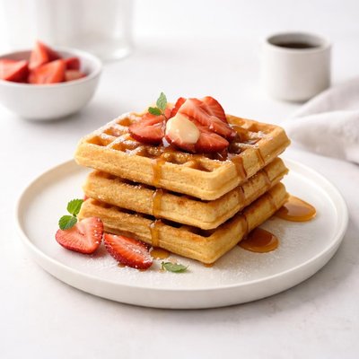 Image of Cornmeal Blender Waffles