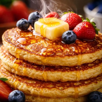 Image of Cornmeal Buttermilk Pancakes