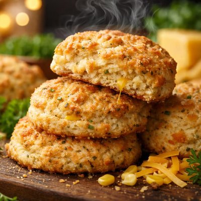 Image of Cornmeal Cheddar Biscuits