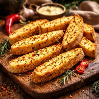 Image of Cornmeal Chili Pepper Biscotti