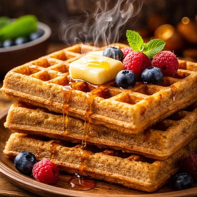 Image of Cornmeal Rye Waffles