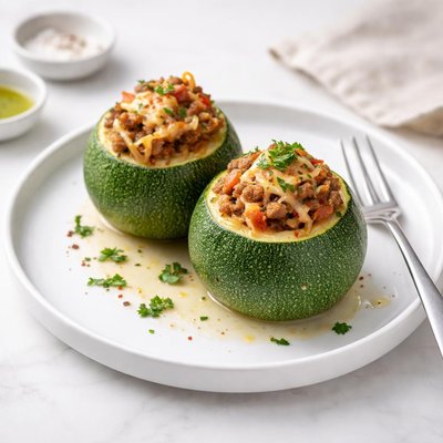 Image of Costa Rican Zapallitos Rellenos Stuffed Zucchini