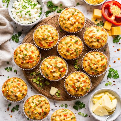 Image of Cottage Cheese and Cheddar Muffins