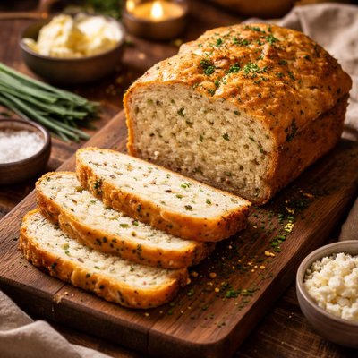 Image of Cottage Cheese and Chive Bread Bread Machine