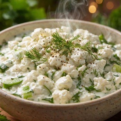 Image of Cottage Cheese and Dill Salad Dressing