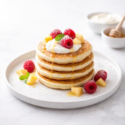 Image of Cottage Cheese and Yogurt Pancakes