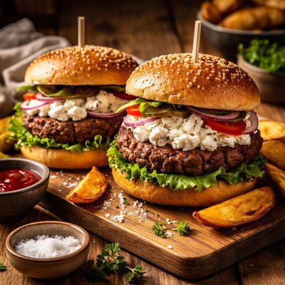 Image of Cottage Cheese Burgers